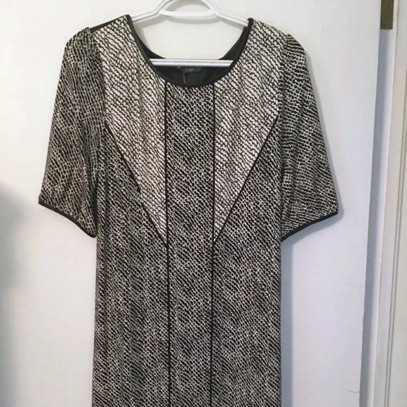 Tart Dress Snakeskin Print with Faux Leather - Picture 1 of 4